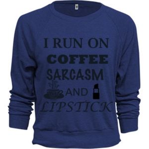 Coffee & Lipstick Sarcasm Sweater Pullover SML